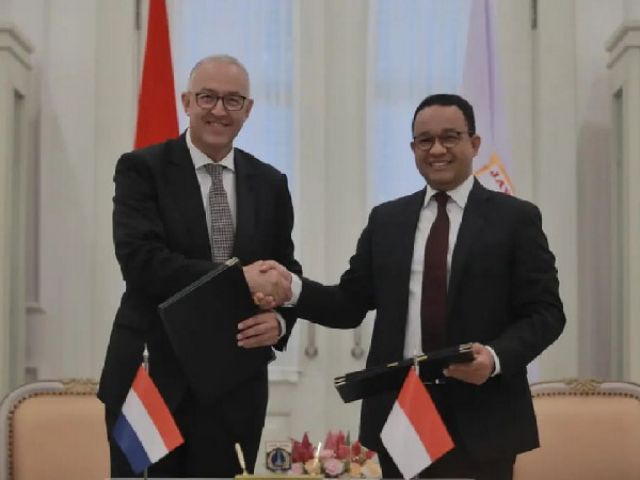 Gubernur Anies Baswedan Sambut Wali Kota Rotterdam Ahmed Aboutaleb