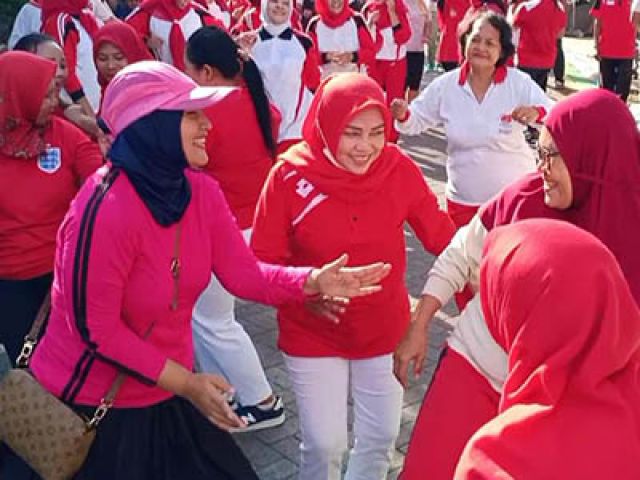 Nurul Qomariyah Buat Heboh Peringatan HUT Kemerdekaan ke-77 RI