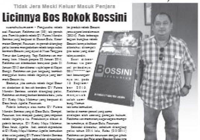 Buntut Korupsi, Bos Rokok Rokhmawan Disomasi