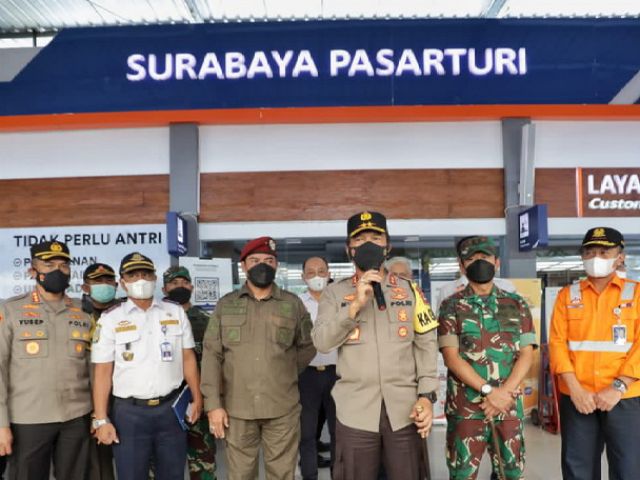 Forkopimda Jatim Cek Pos Operasi Ketupat 2022