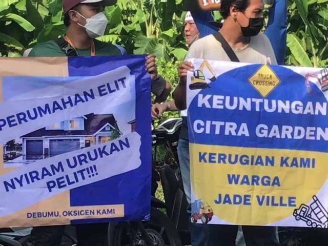 Warga Sidoarjo Demo Citra Garden Milik Ciputra Group