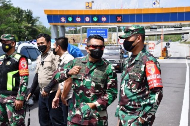 Gerbang Exit Tol Singosari Dijaga Ketat