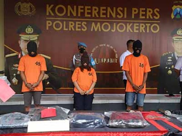 3 Tersangka Pembunuhan di Mojokerto Ditangkap