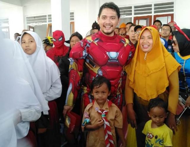 Plt Wali Kota Pasuruan Berdandan Iron Man 