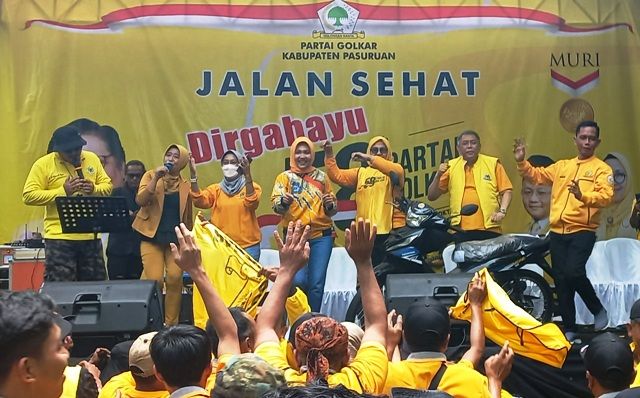 Ribuan Warga Pasuruan Meriahkan HUT-58 Partai Golkar