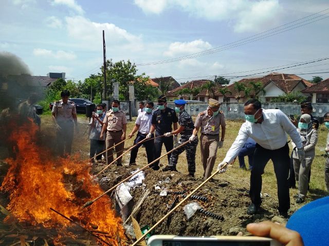 BBKP Musnahkan Komoditas Tumbuhan dan Hewan