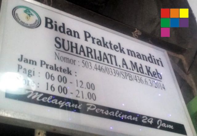 Jasa Bidan Suharijati ke Pasien Umum Rp 75 Ribu