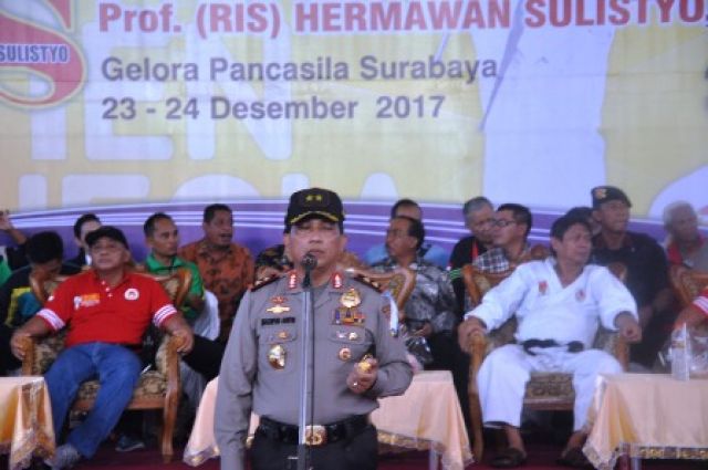 Kapolda Jatim Hadiri Pembukaan Kejurda Karate Inkai